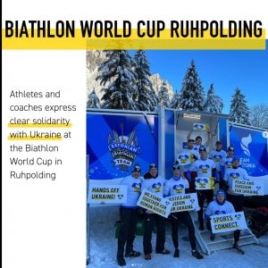Stand with Ukraine - Solidarität Biathlon