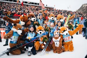 Norwegerparty bei Biathlon Ruhpolding