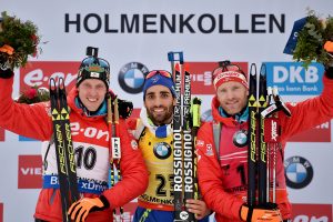 Biathleten aus Österreich -Landertinger und Simon Eder 