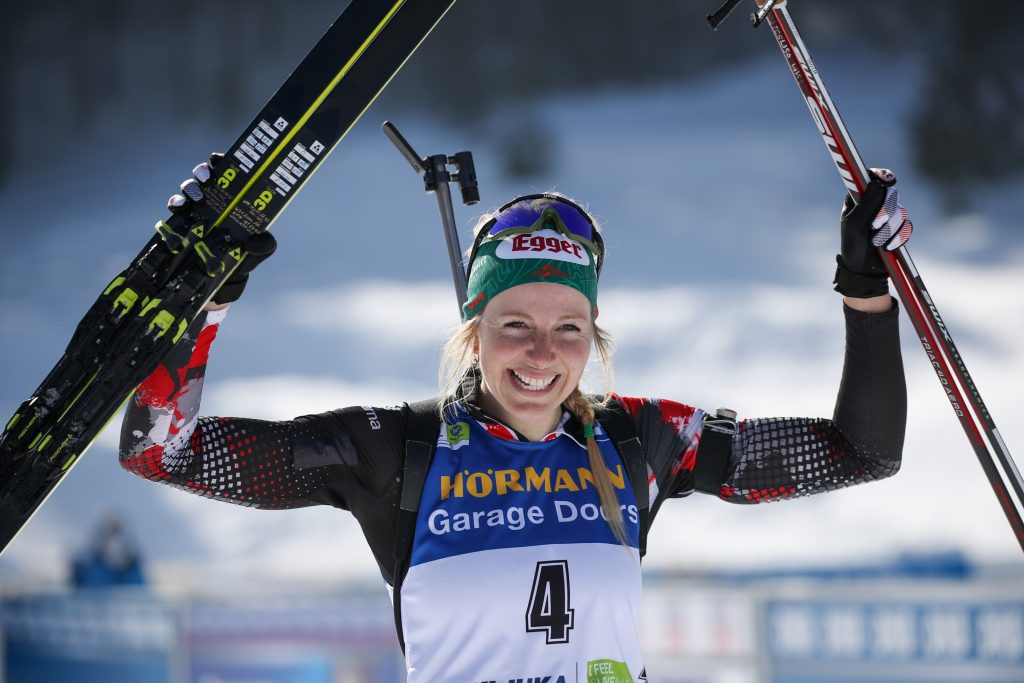 Österreichs Biathletinnen Lisa Hauser