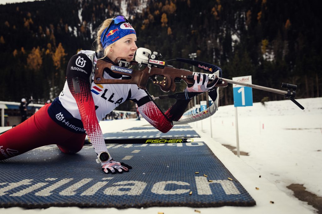 Österreichs Biathletinnen Lisa Hauser